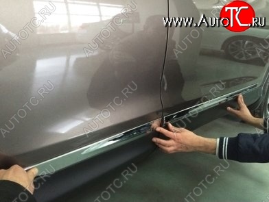 8 049 р. Молдинги CT Honda CR-V RM1,RM3,RM4 дорестайлинг (2012-2015) (Неокрашенные)  с доставкой в г. Кемерово