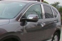 2 149 р. Накладки под ручки дверей (мыльницы) СТ Honda CR-V RM1,RM3,RM4 дорестайлинг (2012-2015) (Неокрашенные)  с доставкой в г. Кемерово. Увеличить фотографию 2