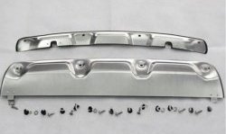 9 749 р. Накладка на задний бампер CT Honda CR-V RM1,RM3,RM4 дорестайлинг (2012-2015) (Неокрашенная)  с доставкой в г. Кемерово. Увеличить фотографию 3