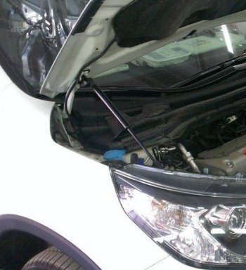 4 199 р. Упоры капота Pomogator Honda CR-V RM1,RM3,RM4 дорестайлинг (2012-2015)  с доставкой в г. Кемерово. Увеличить фотографию 3