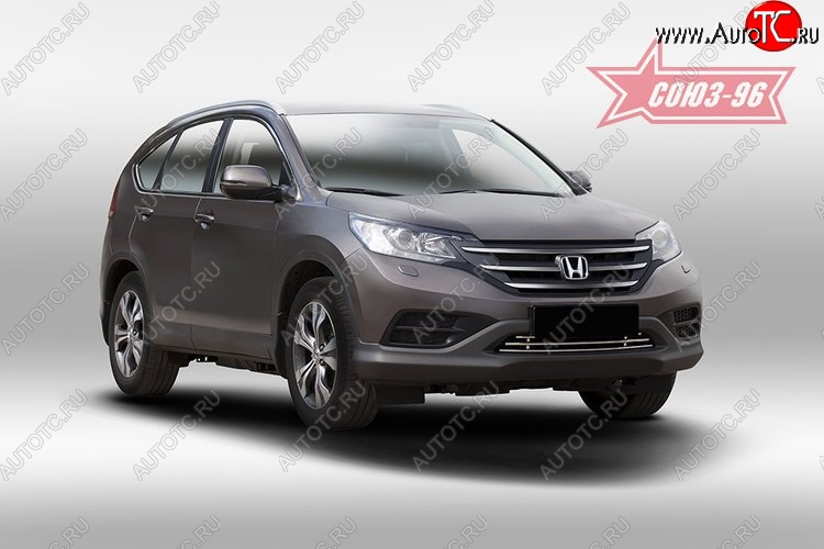 5 174 р. Декоративный элемент воздухозаборника Souz-96 (d16) Honda CR-V RM1,RM3,RM4 дорестайлинг (2012-2015)  с доставкой в г. Кемерово