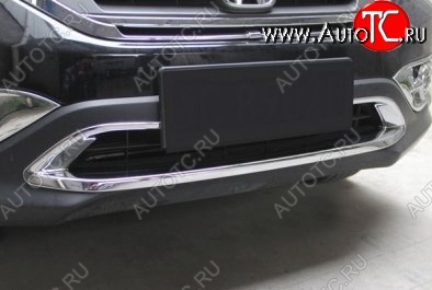8 049 р. Накладка на передний воздуховод СТ Honda CR-V RM1,RM3,RM4 дорестайлинг (2012-2015)  с доставкой в г. Кемерово