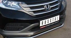 15 249 р. Одинарная защита переднего бампера диаметром 63 мм SLITKOFF  Honda CR-V  RM1,RM3,RM4 (2012-2015) дорестайлинг  с доставкой в г. Кемерово. Увеличить фотографию 2