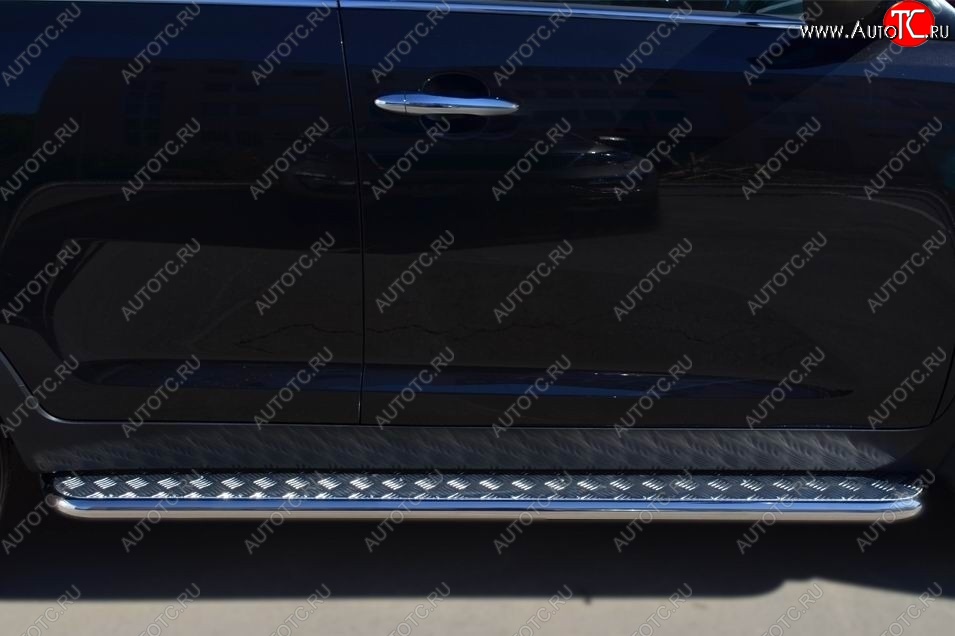 22 999 р. Широкая защита порогов из трубы диаметром 42 мм SLITKOFF v2  Honda CR-V  RM1,RM3,RM4 (2012-2015) дорестайлинг  с доставкой в г. Кемерово