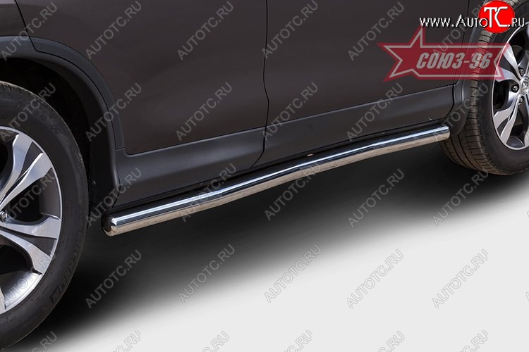 11 789 р. Защита порогов Souz-96 (d60) Honda CR-V RM1,RM3,RM4 дорестайлинг (2012-2015)  с доставкой в г. Кемерово