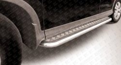 Широкая защита порогов Slitkoff Honda CR-V  RM1,RM3,RM4 (2012-2015) дорестайлинг