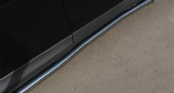 76 999 р. Защита порогов из круглой трубы диаметром 63 мм Russtal Honda CR-V RM1,RM3,RM4 дорестайлинг (2012-2015) (Защита порогов с со скосами на торцах (вариант 1))  с доставкой в г. Кемерово. Увеличить фотографию 6