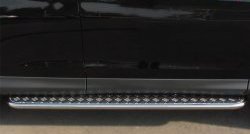 Широкая защита порогов SLITKOFF Honda CR-V  RM1,RM3,RM4 (2012-2015) дорестайлинг