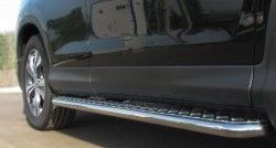 24 649 р. Широкая защита порогов SLITKOFF Honda CR-V RM1,RM3,RM4 дорестайлинг (2012-2015)  с доставкой в г. Кемерово. Увеличить фотографию 4