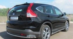 18 299 р. Защита заднего бампера (Ø42 мм с уголками, нержавейка) SLITKOFF  Honda CR-V  RM1,RM3,RM4 (2012-2015) дорестайлинг  с доставкой в г. Кемерово. Увеличить фотографию 4