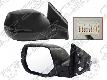 Боковое правое зеркало заднего вида SAT (указатель поворота, 5 контактов) Honda CR-V  RM1,RM3,RM4 (2012-2018) дорестайлинг, рестайлинг