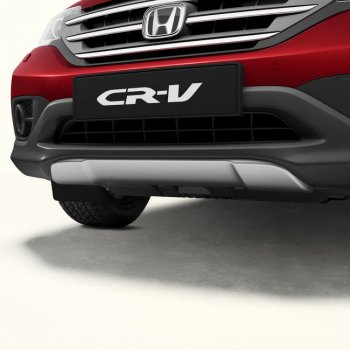 9 999 р. Диффузор переднего бампера Original Honda CR-V RM1,RM3,RM4 дорестайлинг (2012-2015) (Неокрашенный)  с доставкой в г. Кемерово. Увеличить фотографию 1