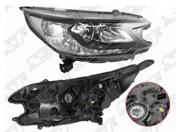 Правая передняя фара SAT Honda CR-V RM1,RM3,RM4 дорестайлинг (2012-2015)