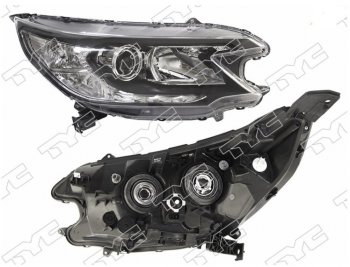 Правая фара передняя TYC Honda CR-V RM1,RM3,RM4 дорестайлинг (2012-2015) (Галоген, с электрокорректором)