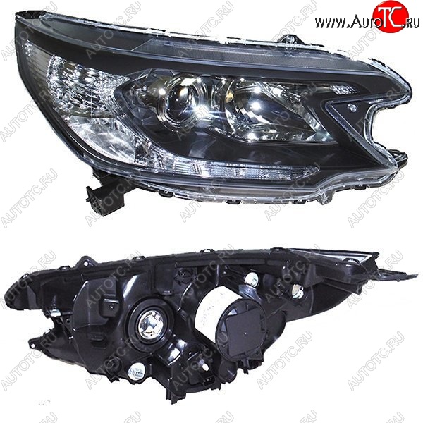 6 999 р. Правая фара SAT  Honda CR-V  RM1,RM3,RM4 (2012-2015) дорестайлинг (Под ксенон, с электрокорректором)  с доставкой в г. Кемерово