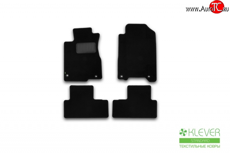 339 р. Коврики в салон Klever Standart. (текстиль) Honda CR-V RM1,RM3,RM4 дорестайлинг (2012-2015) (для обычного авто)  с доставкой в г. Кемерово