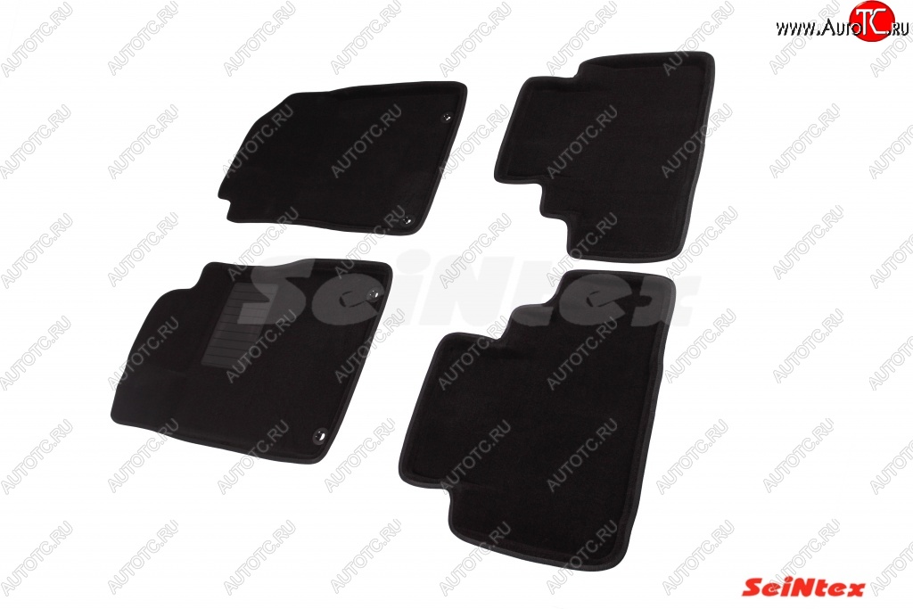 5 249 р. Комплект 3D ковриков в салон Seintex  Honda CR-V  RM1,RM3,RM4 (2012-2015) дорестайлинг  с доставкой в г. Кемерово