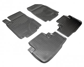 2 759 р. Комплект салонных ковриков Norplast Unidec Honda CR-V RM1,RM3,RM4 дорестайлинг (2012-2015) (Цвет: черный)  с доставкой в г. Кемерово. Увеличить фотографию 1