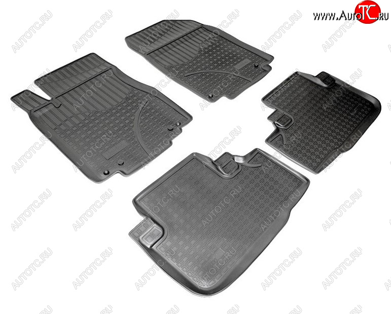 2 759 р. Комплект салонных ковриков Norplast Unidec Honda CR-V RM1,RM3,RM4 дорестайлинг (2012-2015) (Цвет: черный)  с доставкой в г. Кемерово
