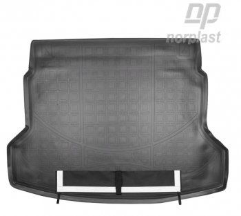 Коврик багажника Norplast Unidec Honda CR-V  RM1,RM3,RM4 (2012-2018) дорестайлинг, рестайлинг (Черный с погрузочным ковриком (фартуком))