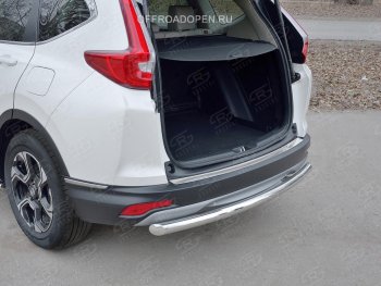 2 749 р. Накладка на задний бампер Russtal (лист) Honda CR-V RW,RT дорестайлинг (2016-2020)  с доставкой в г. Кемерово. Увеличить фотографию 3