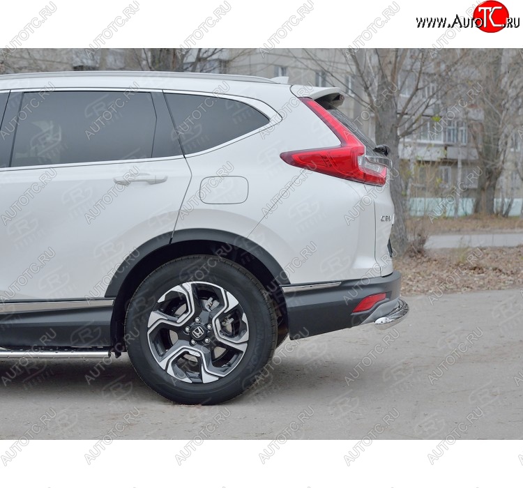 14 549 р. Защита заднего бампера (Ø63 мм, нержавейка) SLITKOFF  Honda CR-V  RW,RT (2016-2020) дорестайлинг  с доставкой в г. Кемерово