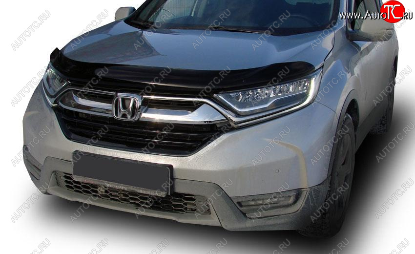 4 599 р. Дефлектор капота SIM  Honda CR-V  RW,RT (2016-2020) дорестайлинг  с доставкой в г. Кемерово