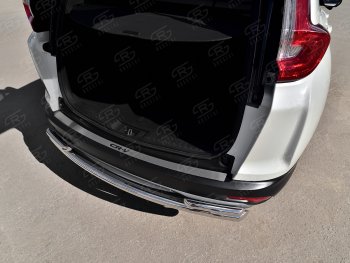 3 099 р. Защитная накладка заднего бампера Russtal (надпись) Honda CR-V RW,RT дорестайлинг (2016-2020)  с доставкой в г. Кемерово. Увеличить фотографию 2