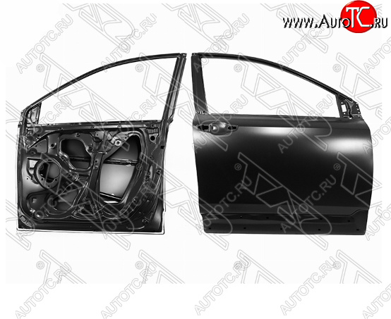 23 999 р. Правая дверь передняя SAT Honda CR-V RW,RT дорестайлинг (2016-2020) (Неокрашенная)  с доставкой в г. Кемерово