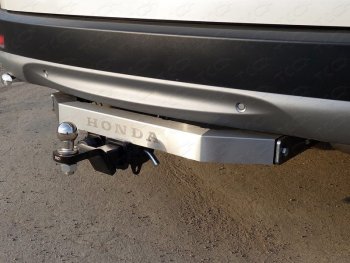 Фаркоп (тягово-сцепное устройство) TCC (надпись Honda) Honda CR-V  RW,RT (2016-2020) дорестайлинг (оцинкованный, шар Е нержавейка)