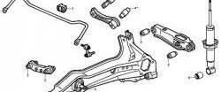 1 289 р. Полиуретановый сайлентблок верхнего поперечного рычага задней подвески Точка Опоры Honda CR-V RD1,RD2,RD3  дорестайлинг (1995-1998)  с доставкой в г. Кемерово. Увеличить фотографию 2