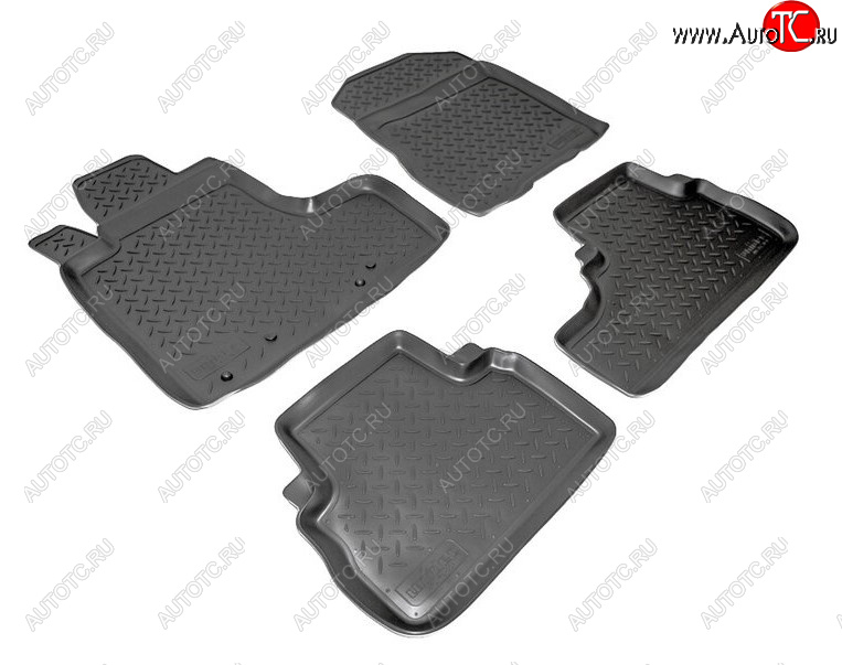 2 499 р. Комплект салонных ковриков Norplast Unidec (АКП) Honda CR-V RD4,RD5,RD6,RD7,RD9  дорестайлинг (2001-2004) (Цвет: черный)  с доставкой в г. Кемерово