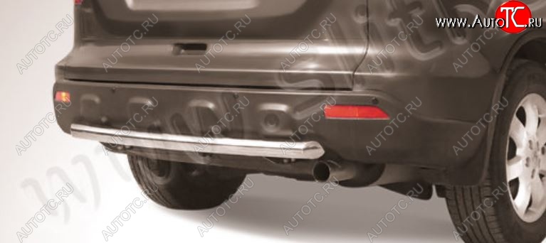 8 999 р. Защита заднего бампера Slitkoff (d57) Honda CR-V RE1,RE2,RE3,RE4,RE5,RE7 рестайлинг (2009-2012) (Нержавейка, Полированная)  с доставкой в г. Кемерово
