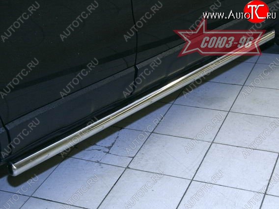 2 564 р. Защита порогов Souz-96 (d60) Honda CR-V RE1,RE2,RE3,RE4,RE5,RE7 рестайлинг (2009-2012)  с доставкой в г. Кемерово
