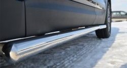 52 999 р. Защита порогов из круглой трубы диаметром 63 мм Russtal Honda CR-V RE1,RE2,RE3,RE4,RE5,RE7 рестайлинг (2009-2012) (Защита порогов с со скосами на торцах (вариант 1))  с доставкой в г. Кемерово. Увеличить фотографию 3