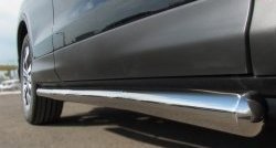77 999 р. Защита порогов из круглой трубы диаметром 76 мм Russtal Honda CR-V RE1,RE2,RE3,RE4,RE5,RE7 рестайлинг (2009-2012) (Защита порогов с со скосами на торцах (вариант 1))  с доставкой в г. Кемерово. Увеличить фотографию 3