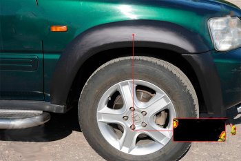Расширитель арки RA (30 мм, передний правый) Honda CR-V  RD1,RD2,RD3 (1995-1998)  дорестайлинг