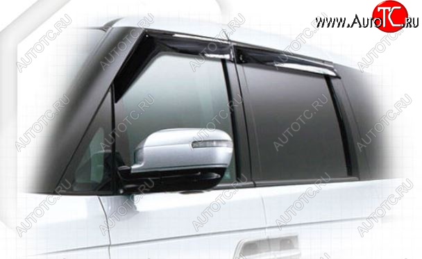 2 199 р. Дефлектора окон CA-Plastic  Honda Elysion  Prestige (2007-2013) RR (Classic полупрозрачный, Без хром.молдинга)  с доставкой в г. Кемерово