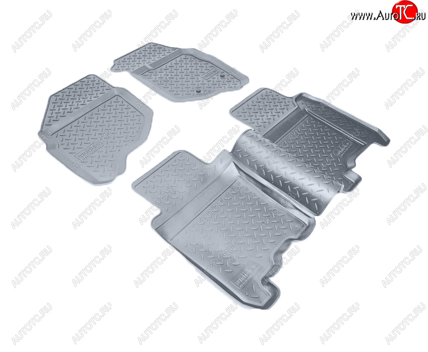 3 069 р. Коврики салона Norplast Unidec (правый руль)  Honda Fit  1 (2001-2007) GD дорестайлинг, GD 1-ый рестайлинг, GD 2-ой рестайлинг (Цвет: серый)  с доставкой в г. Кемерово