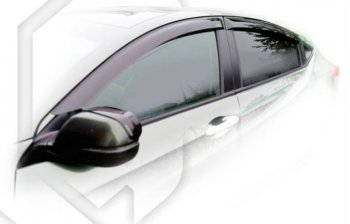 2 699 р. Дефлектора окон CA-Plastiс  Honda HR-V  RU (2014-2018) дорестайлинг (Classic полупрозрачный, Без хром молдингов)  с доставкой в г. Кемерово. Увеличить фотографию 1