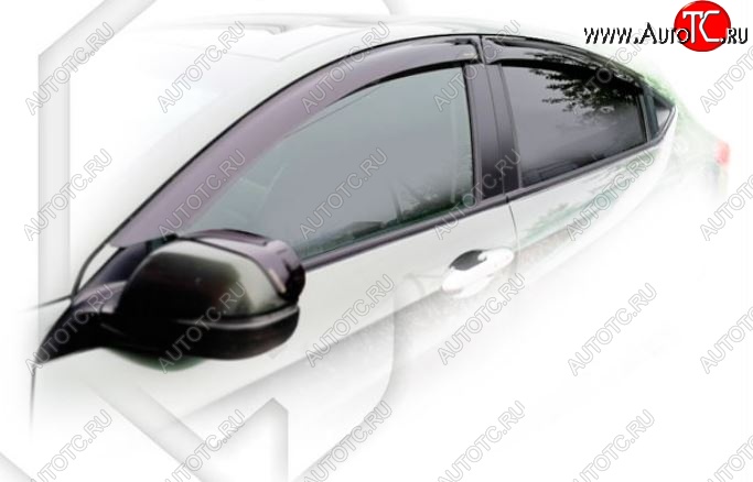 2 699 р. Дефлектора окон CA-Plastiс  Honda HR-V  RU (2014-2018) дорестайлинг (Classic полупрозрачный, Без хром молдингов)  с доставкой в г. Кемерово