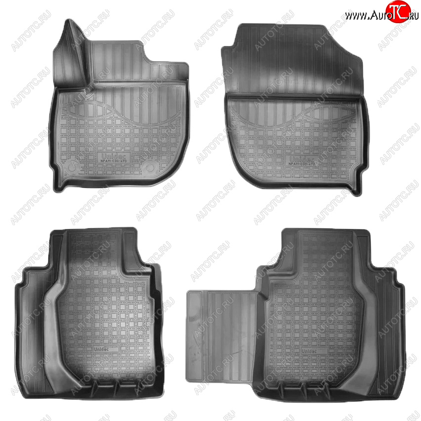 2 299 р. Коврики салона Norplast  Honda HR-V  RU (2014-2021) дорестайлинг, рестайлинг (Цвет: черный)  с доставкой в г. Кемерово