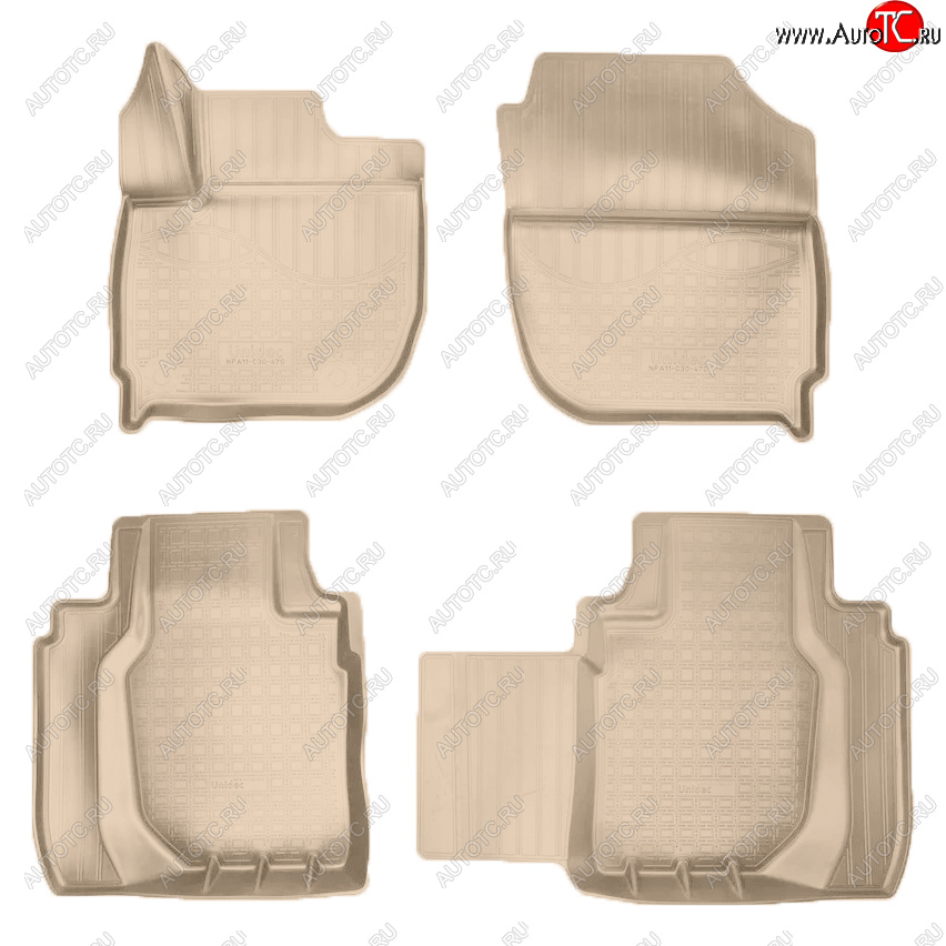 2 699 р. Коврики салона Norplast  Honda HR-V  RU (2014-2021) дорестайлинг, рестайлинг (Цвет: бежевый)  с доставкой в г. Кемерово