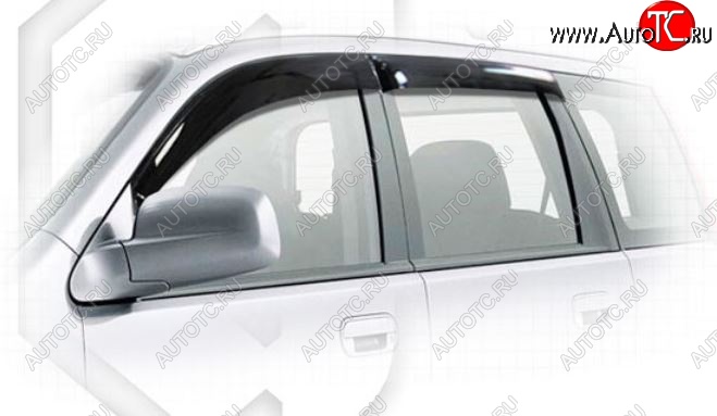 2 079 р. Дефлектора окон (GH1-GH4) CA-Plastiс  Honda HR-V  GH3, GH4 (1998-2005) дорестайлинг 5 дв., рестайлинг 5 дв. (Classic полупрозрачный, Без хром.молдинга)  с доставкой в г. Кемерово