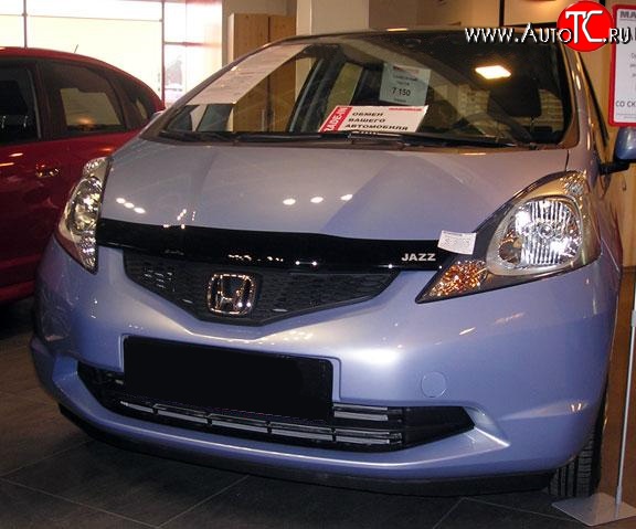 3 199 р. Дефлектор капота NovLine Honda Jazz (2008-2015)  с доставкой в г. Кемерово