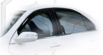 Дефлектора окон KB1 CA-Plastiс Honda Legend 4 KB1 дорестайлинг (2004-2008) (Classic полупрозрачный, Без хром.молдинга)
