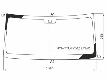 Стекло лобовое (под камеру) XYG Honda N-BOX 2 JF3,JF4 хэтчбэк 5 дв. рестайлинг (2020-2023)