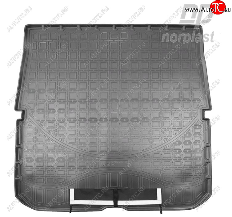 3 799 р. Коврик багажника Norplast (7 мест, сложенный 3 ряд)  Honda Pilot  YF6 (2018-2021) рестайлинг (Черный с погрузочным ковриком (фартуком))  с доставкой в г. Кемерово