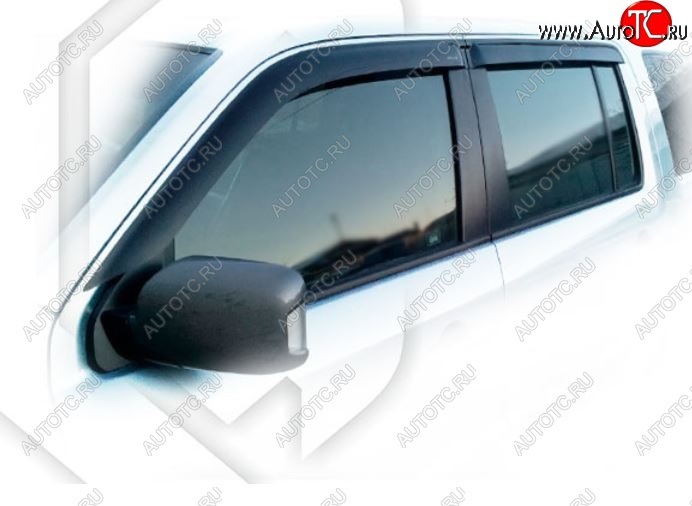 2 079 р. Дефлектора окон CA-Plastiс Honda Pilot YF4 рестайлинг (2011-2015) (Classic полупрозрачный)  с доставкой в г. Кемерово