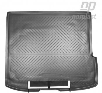 Коврик багажника Norplast Unidec Honda Pilot YF4 дорестайлинг (2008-2011) (Черный с погрузочным ковриком (фартуком))